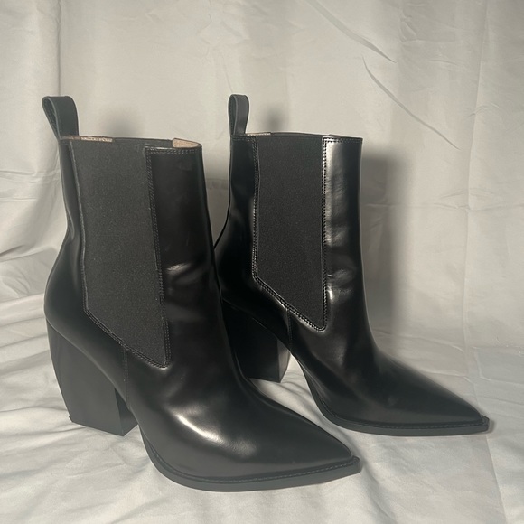 All Saints Ria Pointed Toe Leather Boots | 41 (US 11) - Picture 12 of 14